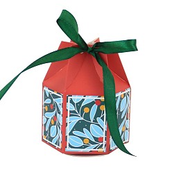 Светло-Голубой Рождественские подарочные коробки из бумажных конфет в форме юрты, коробки для упаковки конфет, коробки с шоколадными подарками для гостей, Небесно-голубой, 6.8x6.8x9.5 см