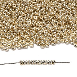 (PF558) PermaFinish Silver Metallic Toho 6/0 полукруглые бусины, японский бисер, (pf 558) перманентный серебристый металлик, 4x1.9 мм, отверстие : 1.5 мм, около 13500шт./фунт(450г)