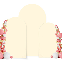 PapayaWhip 3Pcs 3 Styles Polyester Wedding Arch Cover Cloth, for Wedding Background Cover Cloth, PapayaWhip, 1500~2200x650~1200mm, 1pc/style