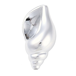 Платина CCB пластиковые шарики, раковина, платина, 39x22x18 мм, отверстие : 1 мм