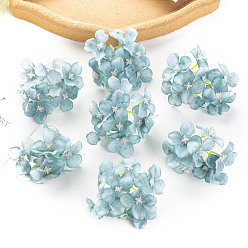 Светло-Синий Цветочные украшения из ткани, искусственный цветок, для украшения свадебного дома, голубой, 80x50 мм