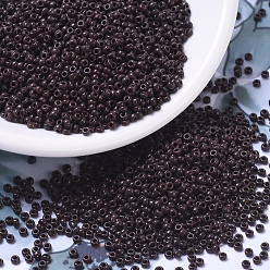 (RR409) Непрозрачный Шоколадный Миюки круглые бусины рокайль, японский бисер, 11/0, (rr 409) непрозрачный шоколад, 2x1.3 мм, отверстия : 0.8 mm, около 50000 шт / фунт