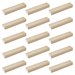 Античный Белый Прямоугольная необработанная деревянная подарочная коробка для хранения, с откидной крышкой, пустой футляр из натурального дерева для рождественских подарков, свадьба, вечеринка, подарочная шкатулка для драгоценностей, старинный белый, 23.1x5x3 см