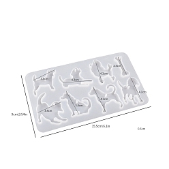 Белый Подвески в форме пищевого силикона своими руками, формы помады, для украшения торта поделки, цвет шоколада, конфеты, изготовление ювелирных изделий на основе смолы и эпоксидной смолы, собака, белые, 155x90x6 мм