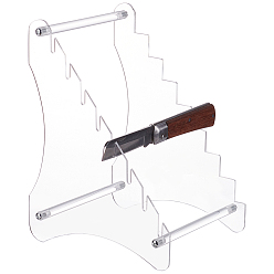 Прозрачный Акриловые настенные подставки для мечей, держатель для меча катаны, прозрачные, 15.5x18x24 см