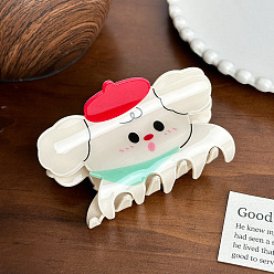 Собака Акриловые коготь заколки, аксессуары для волос для женщин и девочек, собака, 80 мм