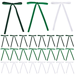 (52) Непрозрачная лаванда 30шт. 3 цвета бархатный бант, с проволочными стяжками, для поделок подарочная упаковка свадебные конфеты украшение партии, разноцветные, 170~185x130~133x6 мм, 10 шт / цвет