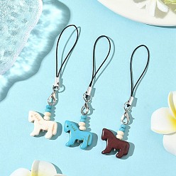 (52) Непрозрачная лаванда 3 шт. латунные синтетические бирюзовые ремешки для мобильных телефонов, разноцветные, 90 мм