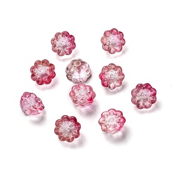 Камелия Прозрачные стеклянные бусины, лотоса стручок, камелия, 10.5x6.5 мм, отверстие : 1.4 мм