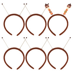 Кокосово-Коричневый Тканевые и пластиковые резинки для волос, аксессуары для волос для женщин и девочек, кокосового коричневый, 210x120x14 мм, внутренний диаметр: 105 мм