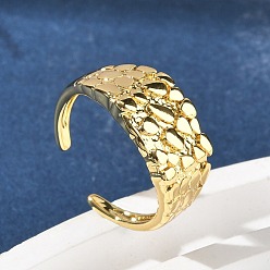 Настоящее золото 18K Латунные кольца-манжеты для женщин, долговечный, стойки покрытие, без свинца и без кадмия, реальный 18 k позолоченный, регулируемый, 10 мм