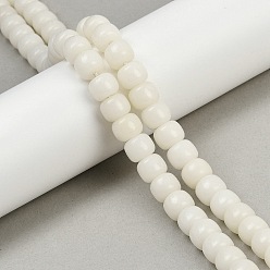 Белый Натуральные бусины из корня бодхи, бусины Будды, рондель, белые, 10x8 мм, отверстие : 1.4 мм, около 114 шт / нитка, 34.06'' (86.5 см)