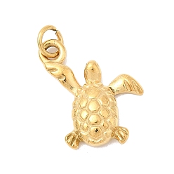 Turtle 304 подвески из нержавеющей стали, ионное покрытие (ip), с целью перехода в кольце, золотые, черепаха, 17.5x16x3.5 мм, отверстие : 3 мм
