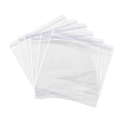 Прозрачный ПВХ антиокислительные пакеты с застежкой-молнией, прозрачный чехол для хранения ювелирных изделий с защитой от потускнения, квадратный, прозрачные, 15.1x15x0.03 см, односторонняя толщина: 4.9 мил(0.125мм)