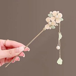 Flower Alloy Hair Sticks, Hair Accessories for Women & Girls, Flower, 180mm