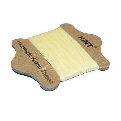 Лимонный шифон Вощеный нейлоновый шнур, лимонный шифон, 0.55 мм, около 21.87 ярдов (20 м) / карту