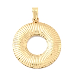 Золотой 304 подвески из нержавеющей стали, кольцо, золотые, 28x25x2 мм, отверстие : 6x3 мм