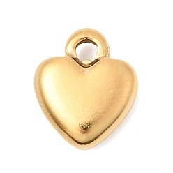 Сердце 304 подвески из нержавеющей стали, золотые, шарма сердца, 12.5x10.5x4.5 мм, отверстие : 2 мм