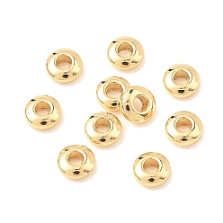 Chapado en Oro Real 18K Cuentas de latón shegrace, Rondana plana, sin cadmio y níque y plomo, real 18 k chapado en oro, 1x3 mm, agujero: 0.8 mm
