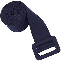 Bleu De Prusse 1Ceintures en tissu avec boucles en alliage pour manteau, null, 1620x47x3~5mm