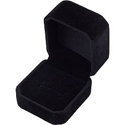 Черный Бархатная витрина для ювелирных изделий, чёрные, 5.4x4.9x4.3 см