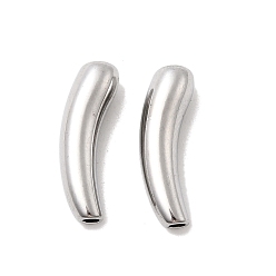 Нержавеющая Сталь Цвет 304 из нержавеющей стали бусы, слеза, цвет нержавеющей стали, 20.5x7x6 мм, отверстие : 1.8 мм