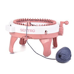 Фламинго Вращающаяся пластиковая 40 вязальная машина с иглой, Круглый ткацкий станок со счетчиком рядов, фламинго, 40.5x22 см