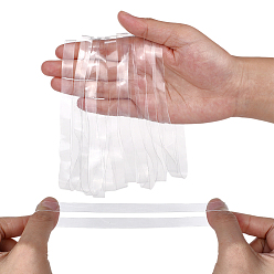 Прозрачный Прозрачная резиновая лента из ТПУ, эластичные резиновые ленты для обертывания книг, камеры, искусство, Готовка, упаковка, упражнение, обертывания пакетов, прозрачные, 200x10x0.5 мм, 62.5 г (около 40 шт.)