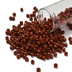 (46L) Opaque Terra Cotta Тохо 6/0 круглые бусины, японский бисер, (46 l) непрозрачная терракота, 4 мм, отверстие : 1.5 мм, Около 7570 шт / фунт