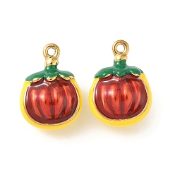 Pomegranate 304 нержавеющей стальной эмали подвески, ионное покрытие (ip), золотые, гранат, 19x14x10 мм, отверстие : 1.4 мм