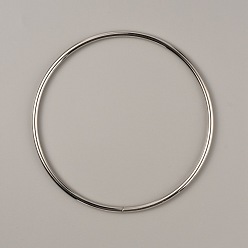 Платина Железные ручки сумки, для сумок ручной работы замена ручек портмоне, круглые кольца, платина, 13.5x0.45 см, Внутренний диаметр: 12.55 cm