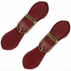 Темно-Красный Кожаная пряжка, для сумки свитер куртка пальто, аксессуары для шитья своими руками, темно-красный, 11.5~14.5 см