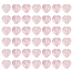 Розовый Кварц 1 Нити бусин из натурального розового кварца в форме сердца, 10~11x10~11x5~7 мм, отверстие : 1 мм, около 40~42 шт / нитка, 15.75 дюйм