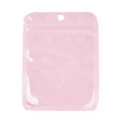 Pink Rechteckige, wiederverschließbare Yin-Yang-Kunststoffbeutel, selbstdichtender Beutel, rosa, 12x9x0.02 cm, einseitige Dicke: 2.5 mil(0.065mm)