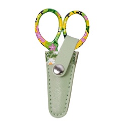 Темный Морско-зеленый Ножницы из нержавеющей стали, швейные ножницы, с обивкой из искусственной кожи, темно-зеленый, 97x48 мм