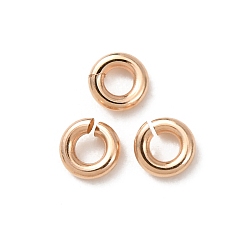 Real 14K Gold Filled 1/20 14k открытые соединительные кольца с золотым покрытием, круглый отрезок, покрытый желтым золотом, real 14 k золото заполнено, 20 датчик, 3x0.81 мм, внутренний диаметр: 1.4 мм