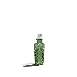 Зеленый лайм Мини стеклянная бутылка, аксессуары для домашнего кукольного домика с микро-ландшафтом, притворяясь опорными украшениями, зеленый лайм, 14x33 мм