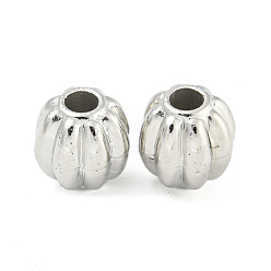 Тыква CCB пластиковые шарики, платина, тыква, 10x9.5 мм, отверстие : 3 мм