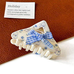 Треугольник Заколки для волос с когтями из ацетата целлюлозы (смола), треугольные, 81x45x42 мм