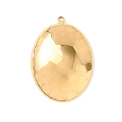 Золотой 304 подвески из нержавеющей стали, овальный шарм, золотые, 29x21x4.5 мм, отверстие : 1.4 мм