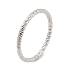 Stainless Steel Color Non-Tarnish 304 Stainless Steel Twisted Ring Bangles for Women, Stainless Steel Color, Inner Diameter: 2-1/2 inch(6.45cm), 6mm