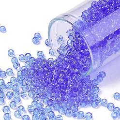 (13) Transparent Light Sapphire TOHO Round Seed Beads, Japanese Seed Beads, (13) Transparent Light Sapphire, 8/0, 3mm, Hole: 1mm, about 222pcs/bottle, 10g/bottle