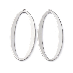 Платина Латунные подвески, без кадмия, без никеля и без свинца, овальные, полый, платина, 38.5x17.5x1.2 мм, отверстие : 1.2 мм