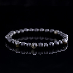 Природный Драгоценный Камень Браслеты из матовых круглых бусин из натуральных драгоценных камней для мужчин