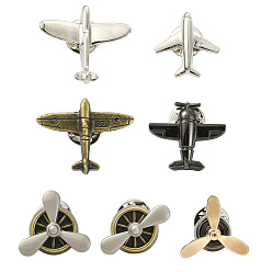 (52) Непрозрачная лаванда 7 шт. 7 стили цинковый сплав задняя часть булавки для рюкзака одежды, разнообразные, разноцветные, 15.5~25.5x21.5~31.5 мм, 1 шт / стиль