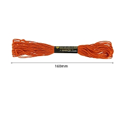 (123L) Белый крем непрозрачный блеск Нитки хлопчатобумажные швейные, огнеупорный кирпич, 3 мм, около 8.57 ярдов (7.84 м) / моток