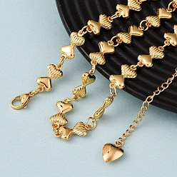 Золотой 304 Женские ожерелья-цепочки с бантом из нержавеющей стали, золотые, 18.07 дюйм (45.9 см)