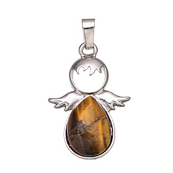 Тигровый глаз Природных тигровый глаз подвески, угол, 20 мм