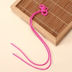 Камелия Большие подвески с кисточками из полиэстера в китайском узле, камелия, 400 мм