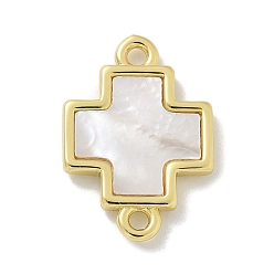 Cross Подвески из латуни, реальный 18 k позолоченный, крестик, 18.5x13x2 мм, отверстие : 1.6 мм